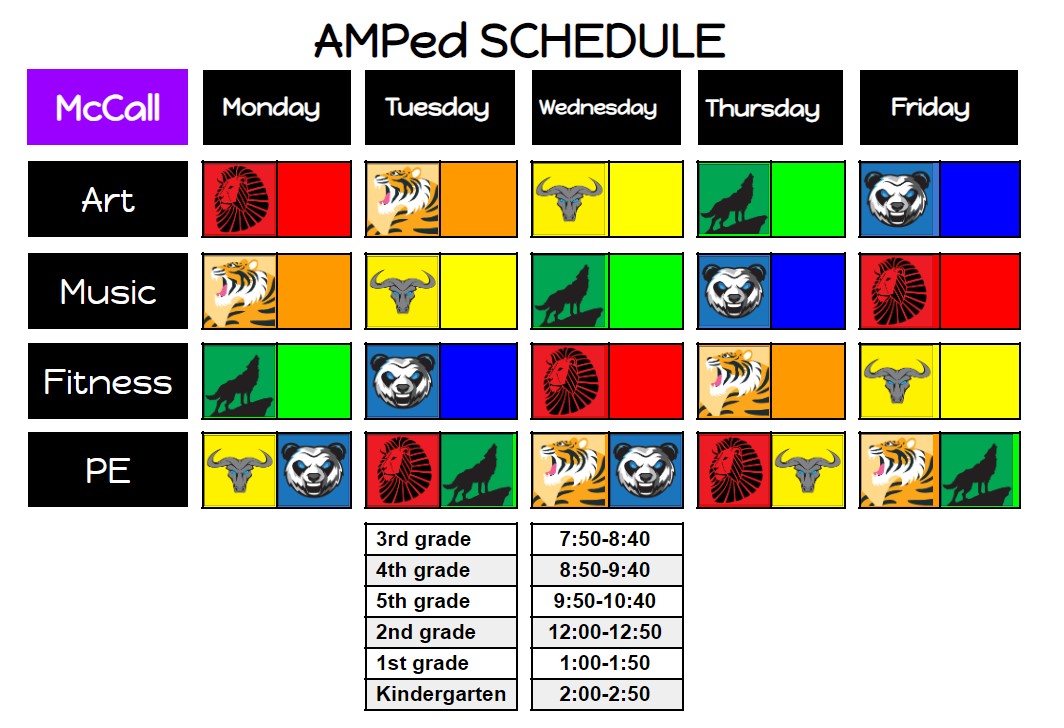 AMPEd schedule